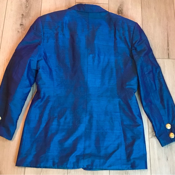 Vintage Mondi by Escada Silk Blazer Jacket 42 - Picture 2 of 4